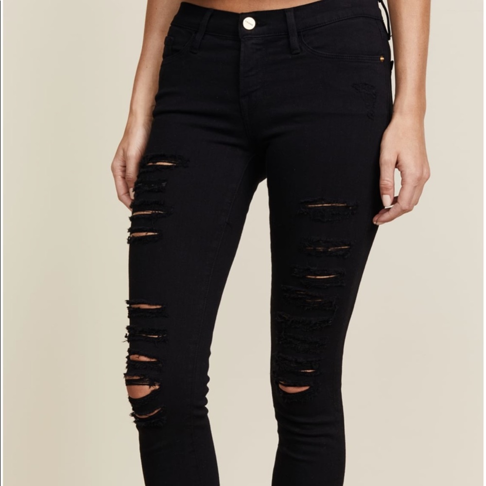 Frame Le skinny de Jeanne, black size 25